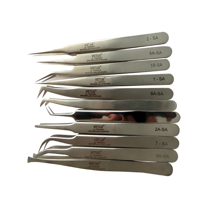 Popular Eyelash Extension Tweezer SA Series Stainless Steel Pointed