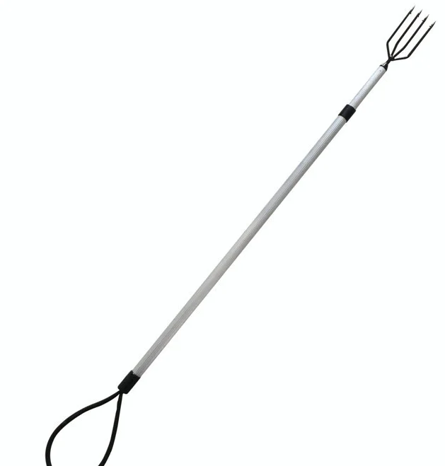 Fish Spear with Telescopic Aluminum/Stainless Steel Handle for fishing