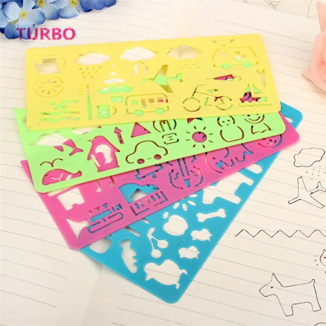 New back to school set stationery custom making ecofriendly environmental Cute Cartoon Creative Novelty soft plastic ruler 15cm