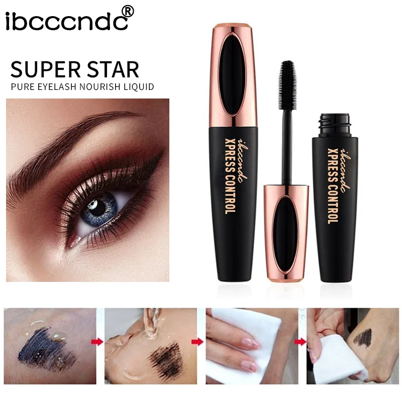 
New Silk Fiber Lash Mascara Waterproof Rimel 3d Mascara For Eyelash Extension 