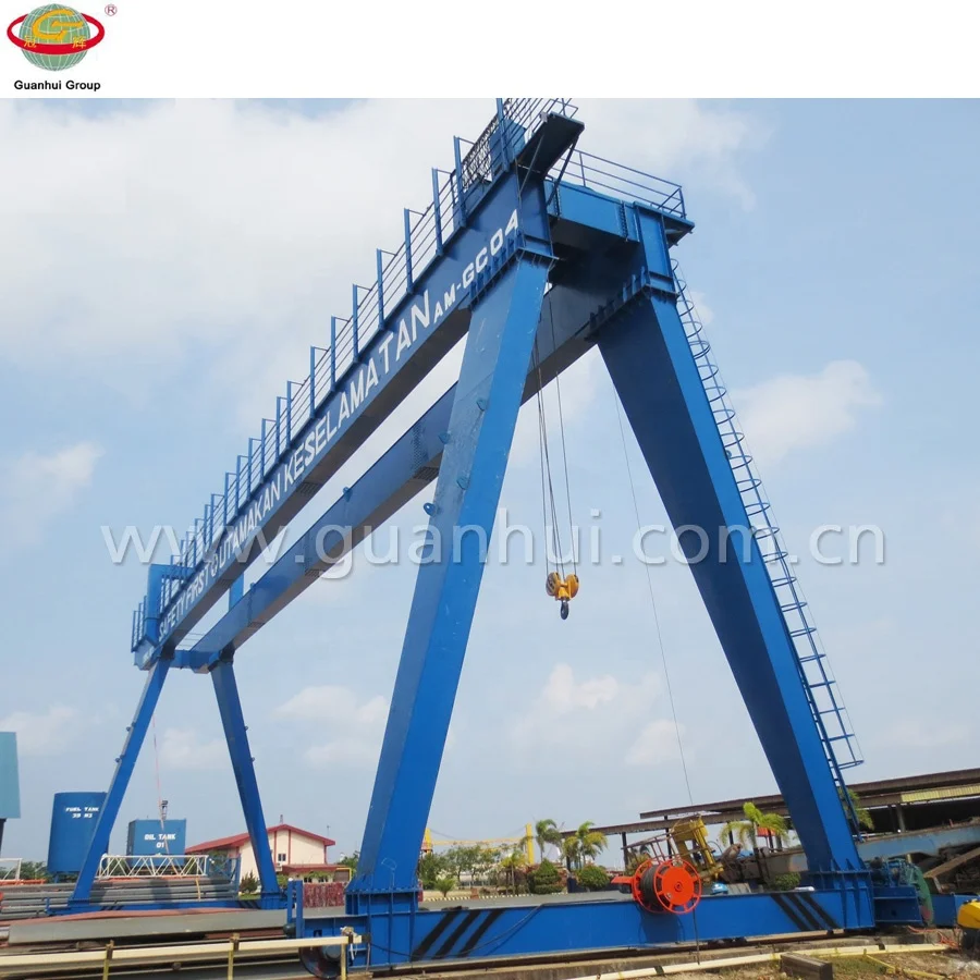 
customize size double girder gantry crane 20 ton 