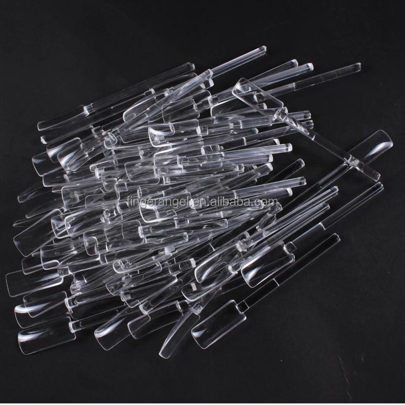 Transparent Acrylic Salon Nail Art Display Stands Wholesale Nail Tips Display