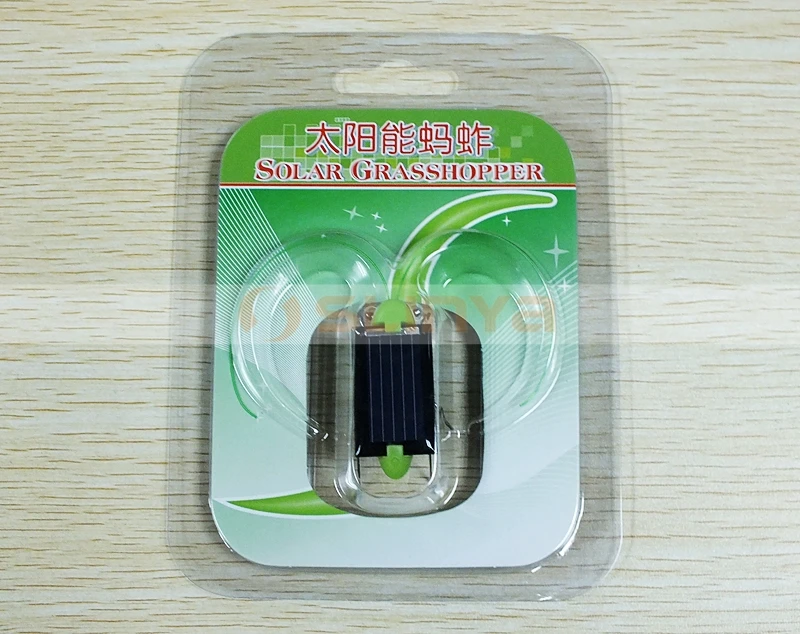 1V 70ma Solar Panel Robot Promotional Grasshopper Toy