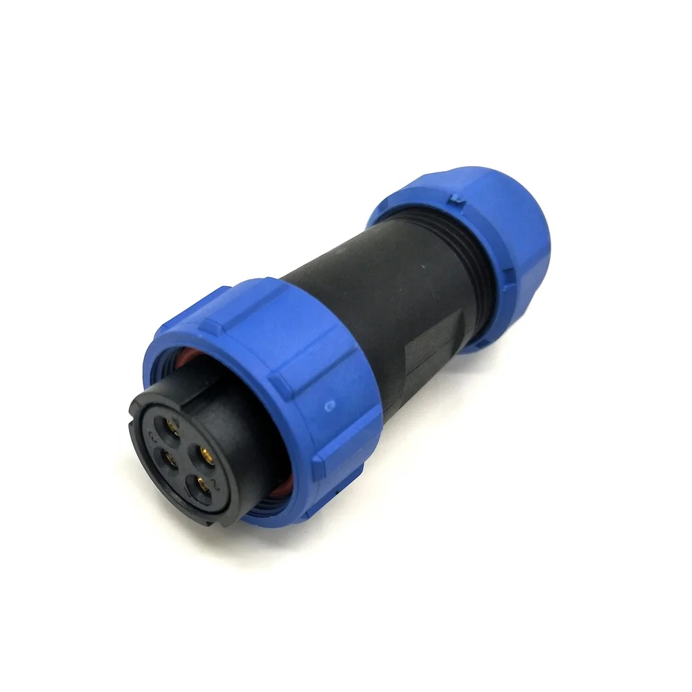 SD16 SP16 SP20 SD20 Square Flange Waterproof IP68 Aviation Plug Socket Bending Connector