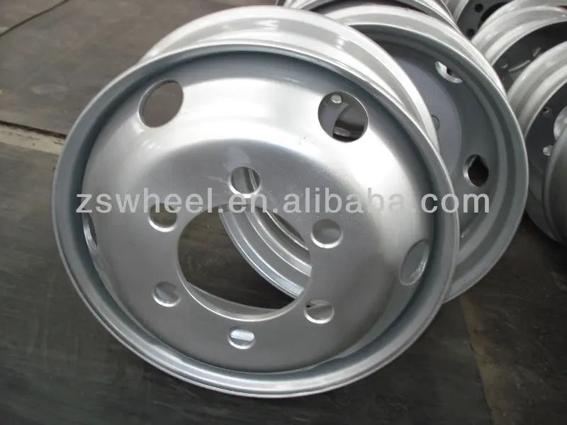 19.5*6.75,19.5*7.5 truck steel wheels with 6 holes