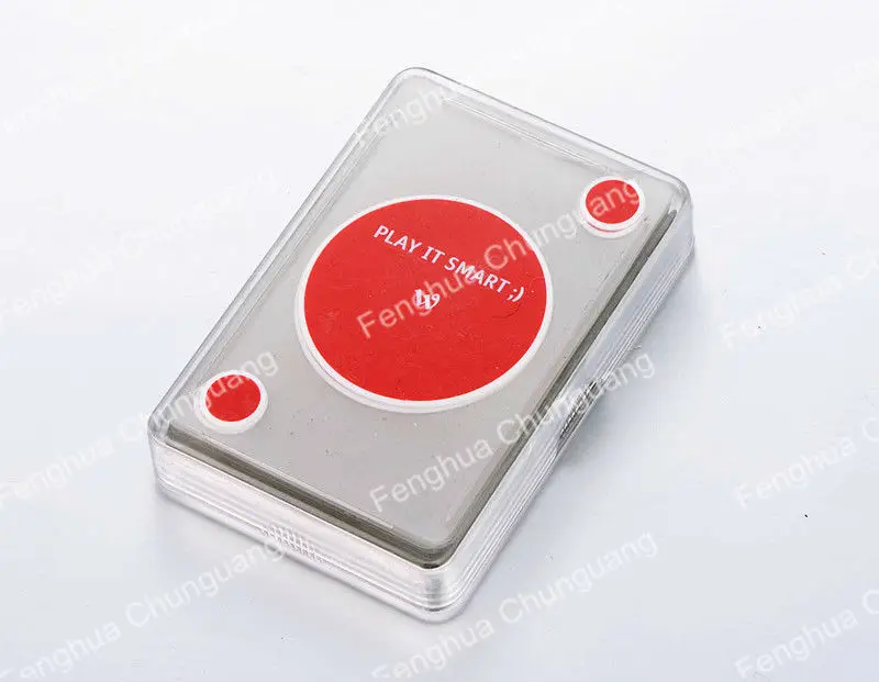 Transparent PET Plastic Poker Playing Cards with Gift Plastic Box