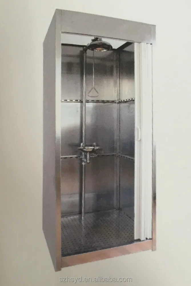 Histay stainless steel Enclosed Emergency safety equipment eyewash and shower room for eye wash and shower