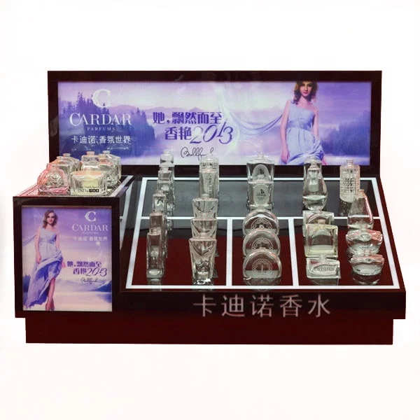Акриловый косметический парфюмерный дисплей профессионального дизайна для универмага