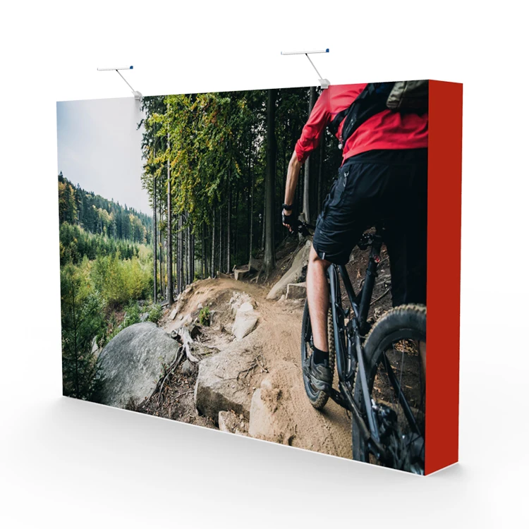 portable aluminium trade show backdrop pop up  display stand