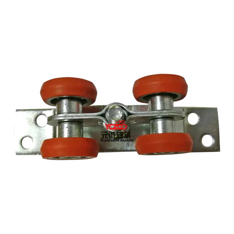 Aluminum profile guide upper rail roller with 4 wheels