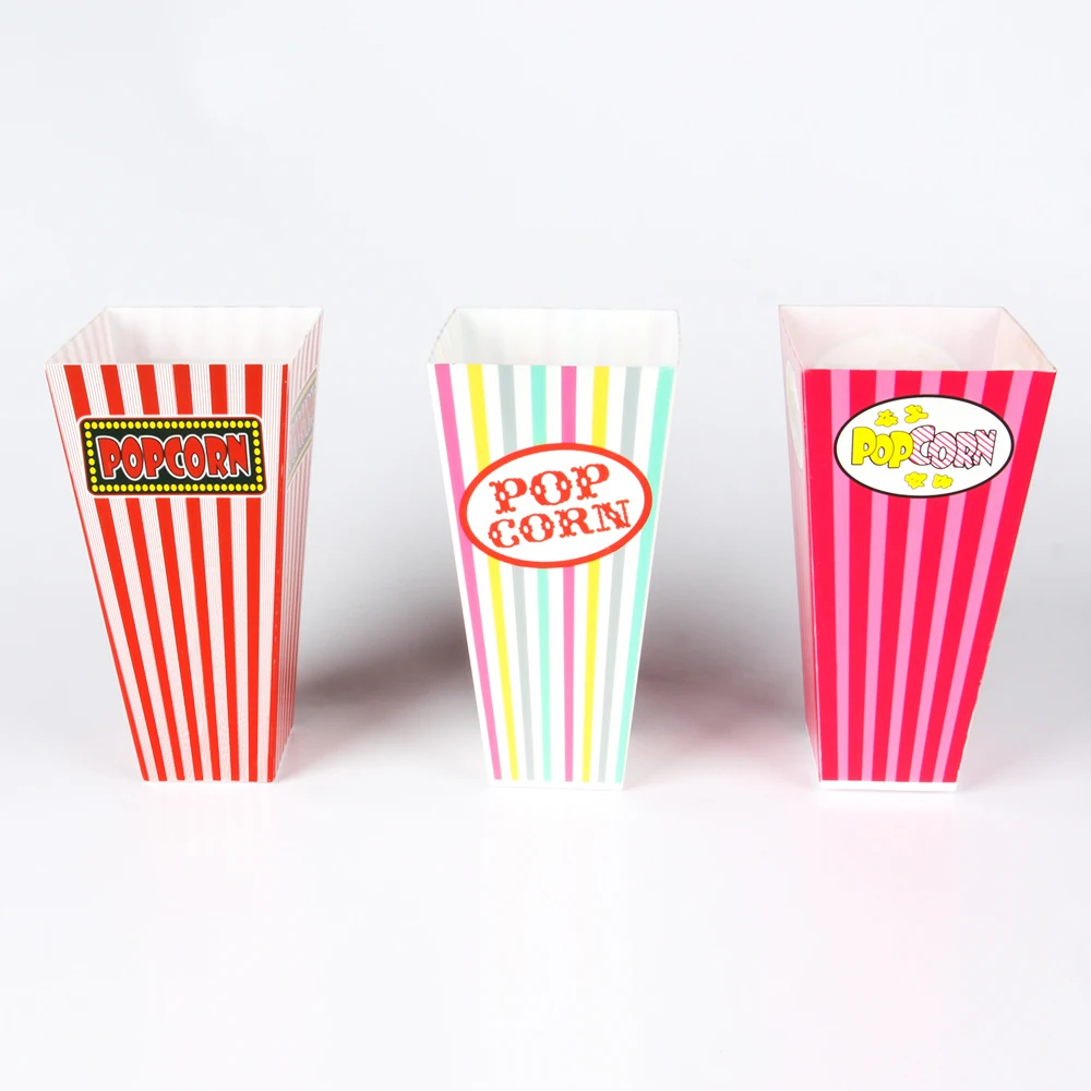 Full sizes popcorn bucket  food container cup plastic popcorn cup cheap price for packing