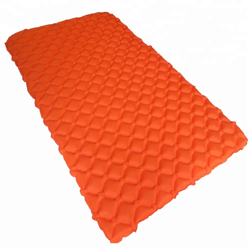 
soft double sleeping pad air mat inflatable camping cooling mattress pad 