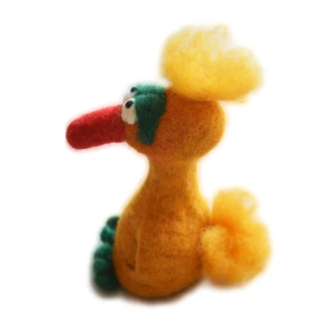 
Custom Quality Small Rabbit Soft wool Felt fabric Chucky Doll Animal toy gifts crafts handmade 