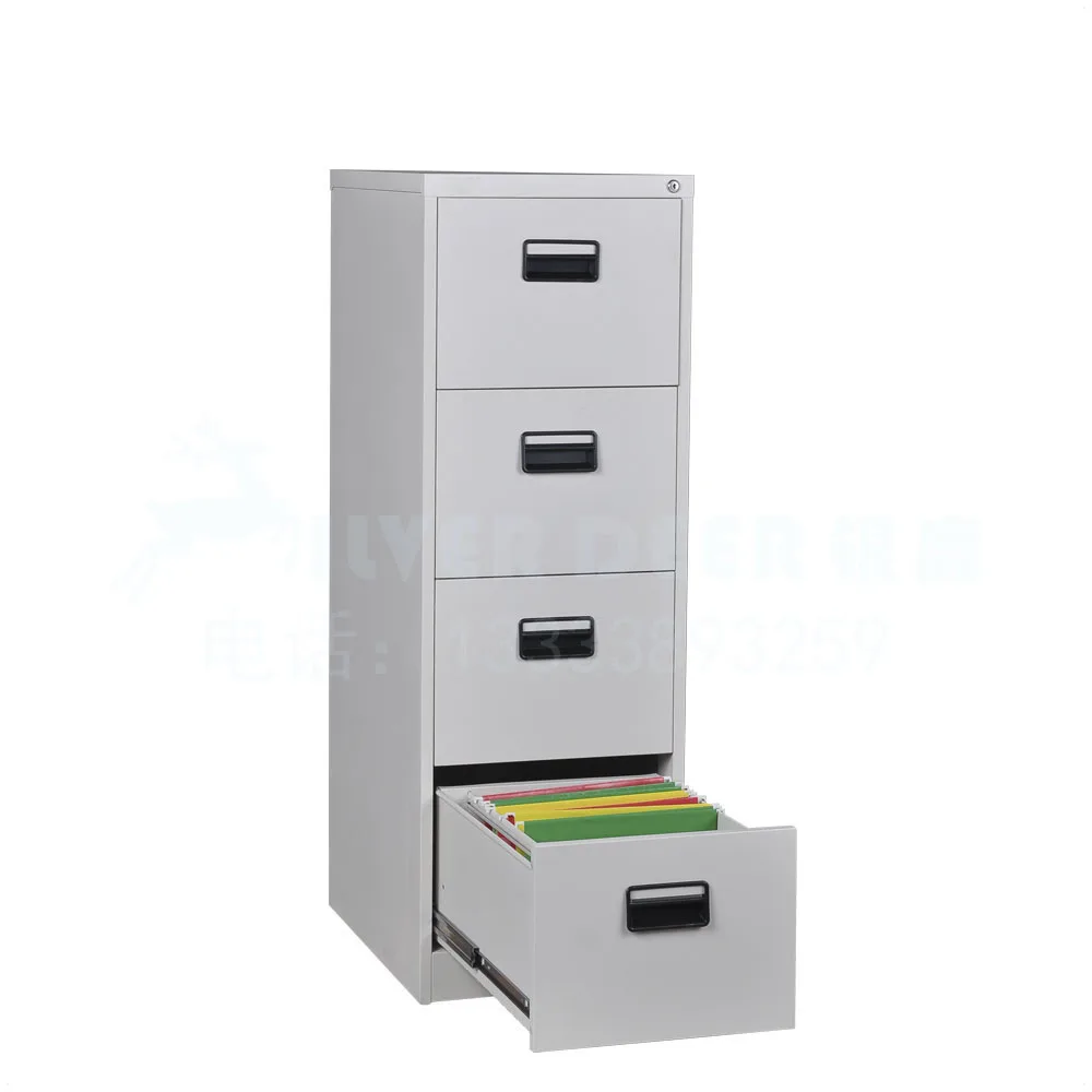 Luoyang Great Used for A4 Folder 4 Drawers Metal Filing Cabinet