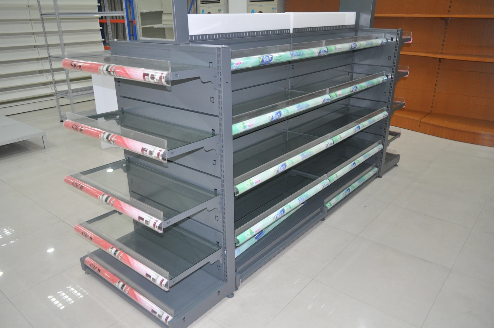 Hypermarket Retail Fixture Suppliers Store Furniture Shelf Rack