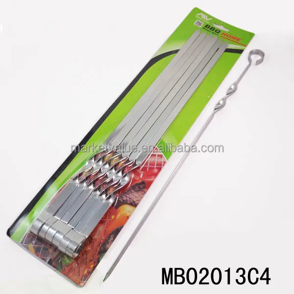 
Stainless Steel Grilling Kabob Skewers (Set of 6) 