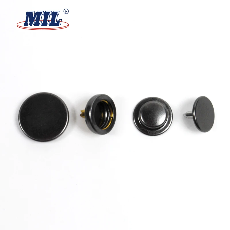 Paint metal leather jacket snap clip buttons