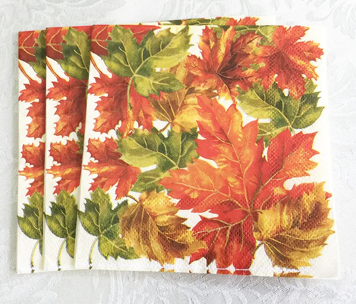 Beautiful Printing Paper Napkins With Decorative Images