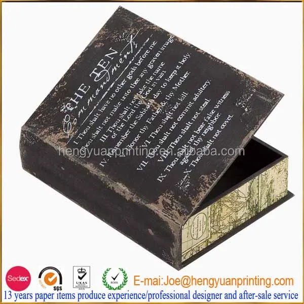 
Fashion faux book box gift boxes books 