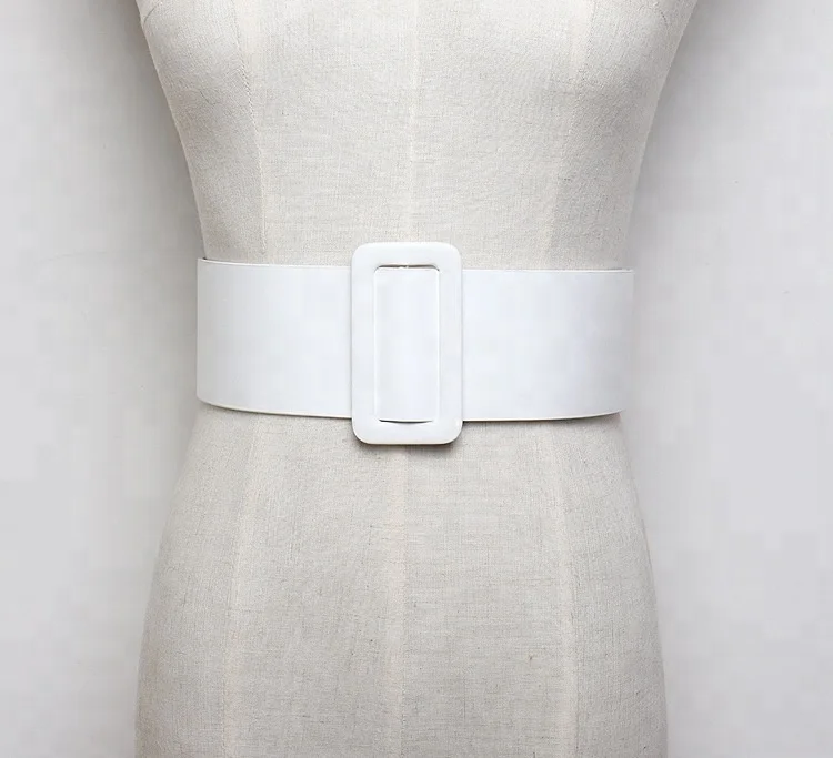 wholesale  fashion wild simple classic big square buckle decoration with coat skirt girdle for women