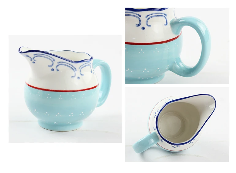 Features Color design Ceramic Cream and Sugar Set, Sugar Bowl Coffee Serving