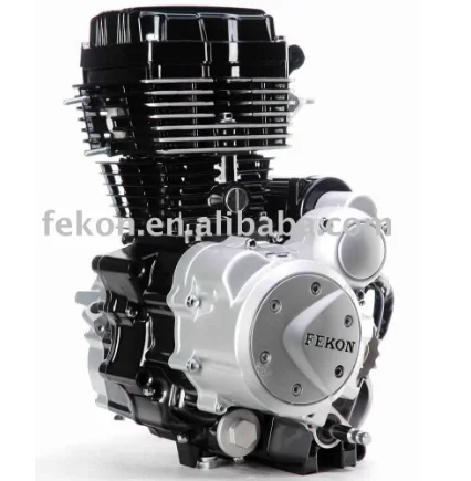 Motorcycle engine--Jinba-Middl Black edge white(L)