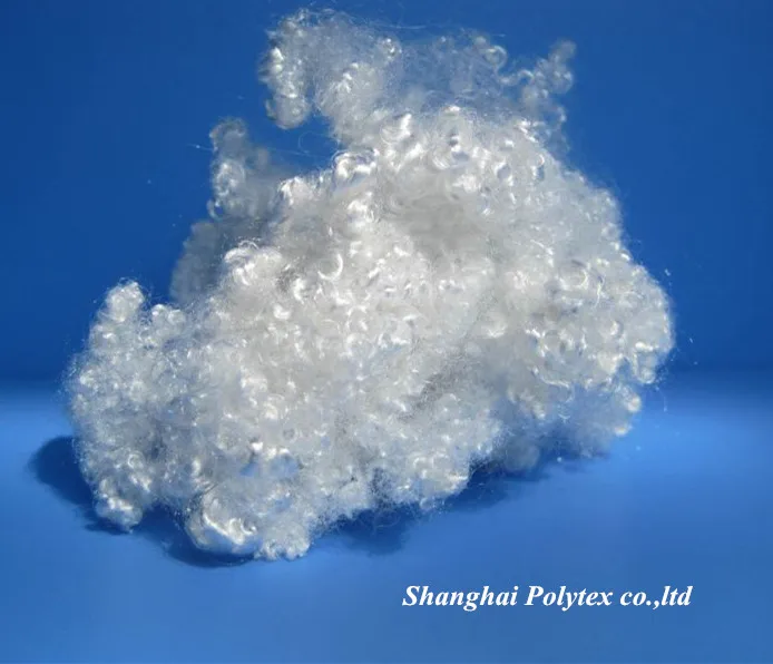 7d 64mm polyester fiber for wadding with lowest price in china hollow conjugated siliconized fiber  polyester fiber