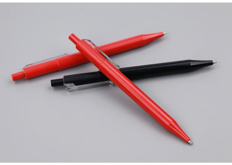 Promotion 1.0MM Multi Colors Hotel School Supplier Click Action Plastic Body Ballpoint Ball Pen