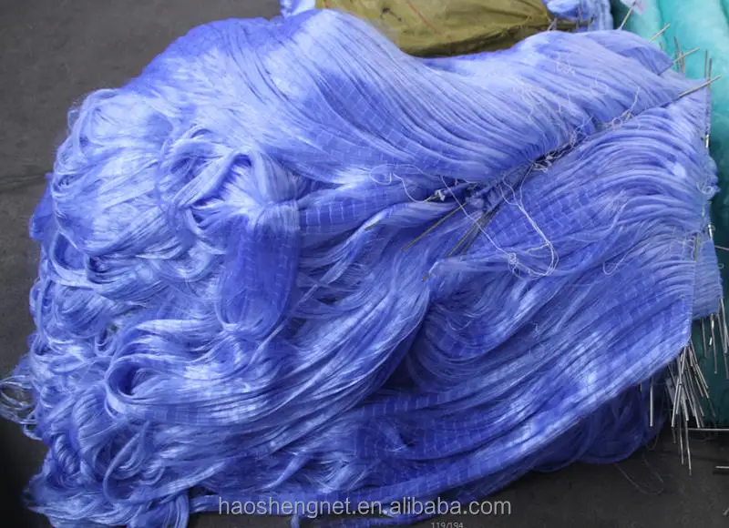large nylon mono blue fishing net