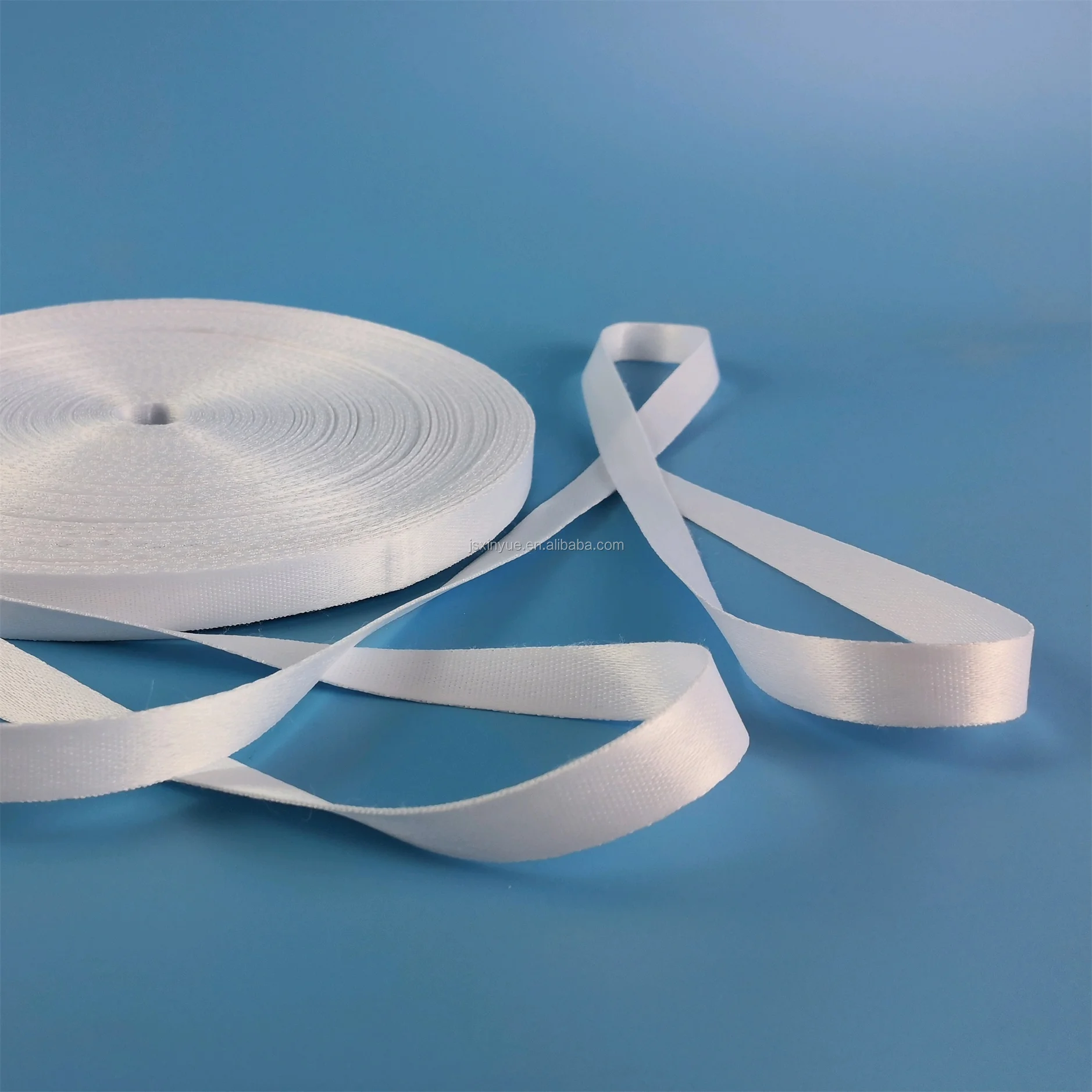 Factory Price White Sublimation Polyester Lanyard Material Roll Wholesale No Minimum Order