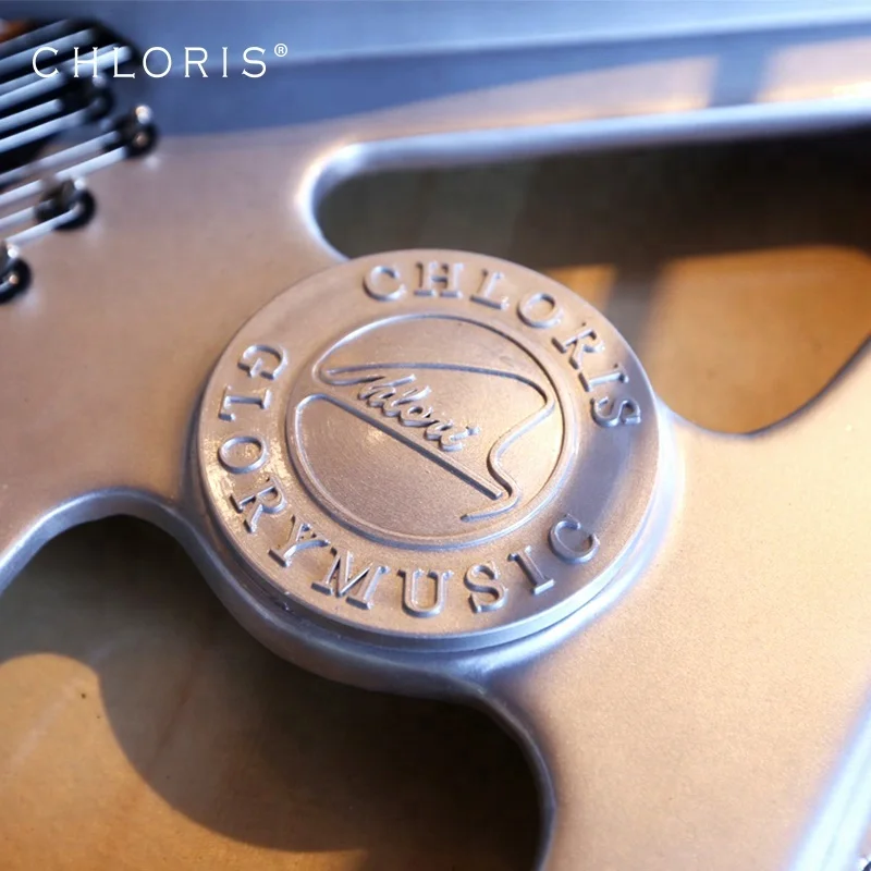 
Custom Silver Clear Acrylic Baby Grand Piano with flight case Chloris HG-168A for sale Crystal piano 