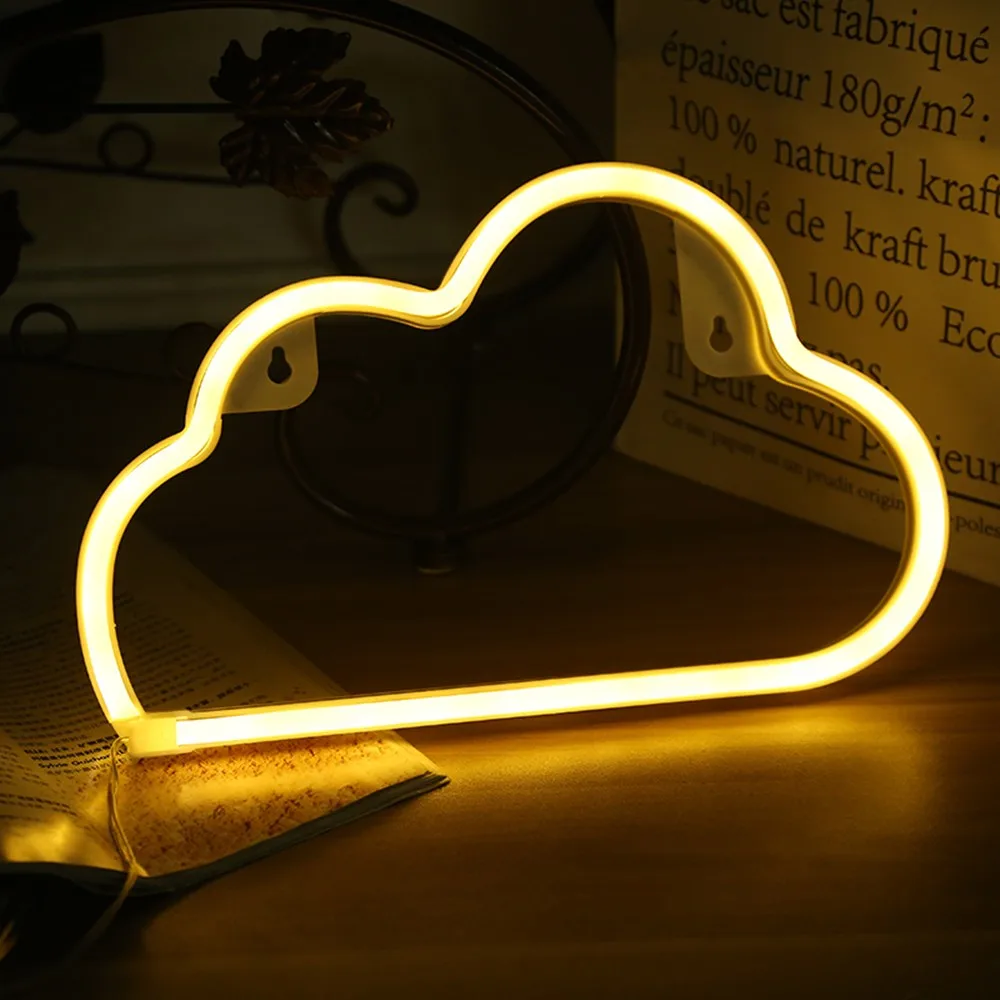 cloud lamp Battery & USB Powered Wholesale LED Neon Cloud neon sign For Christmas Decoration lamps home decor pendant lighting