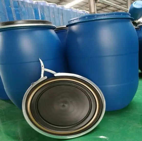 
210 liter HDPE clean used plastic drums barrels for chemical packing 