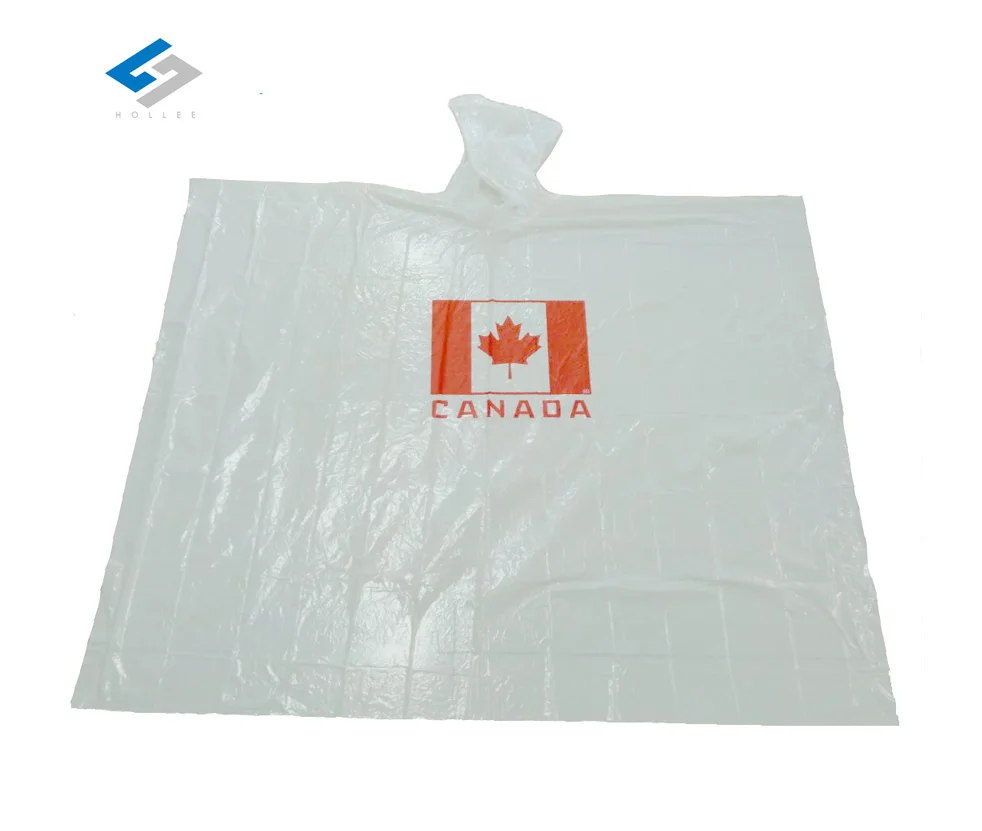 Мужские и женские дешевые PE Дождевик Пончо