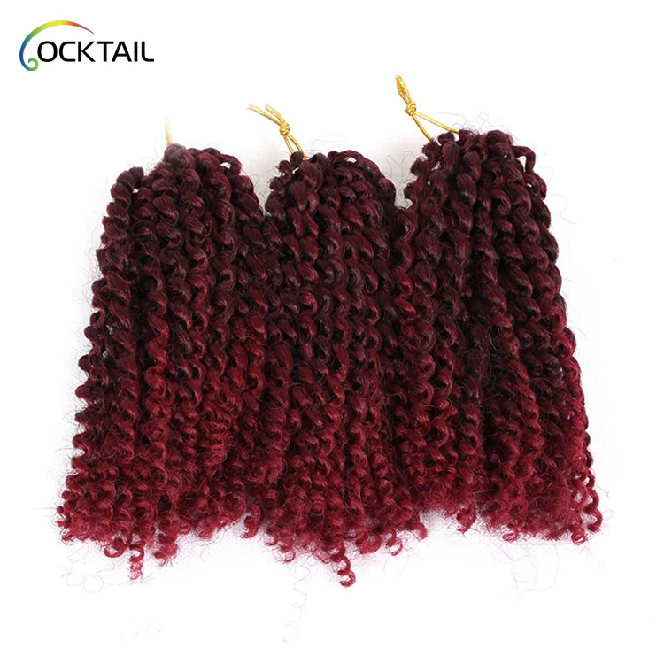 mali bob kinky curly crochet hair extensions,  jerry curl braiding hair, 3 packs synthetic pieces jerry curl crochet hair braid