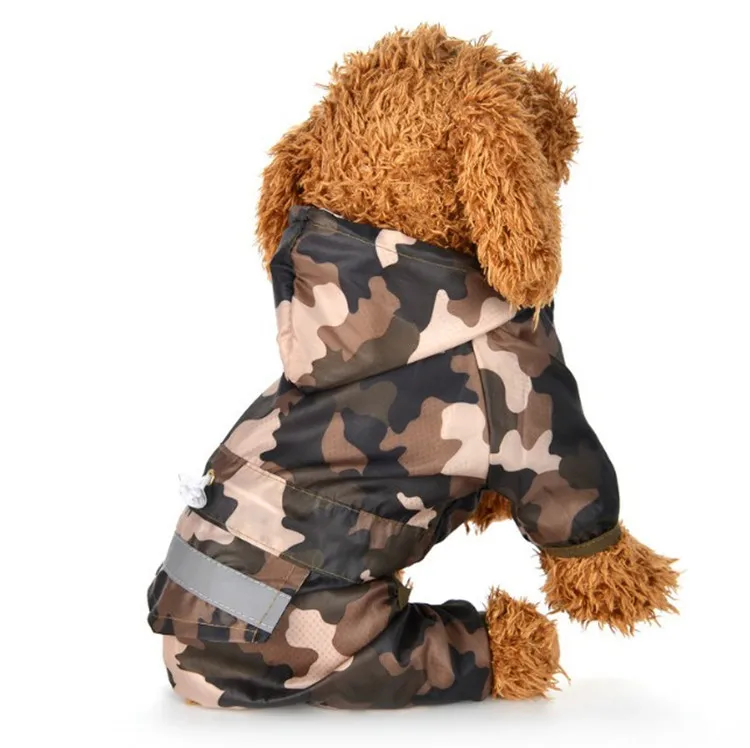 Лидер продаж, водонепроницаемый дождевик для собак, одежда для собак, дождевик с капюшоном, светоотражающий
