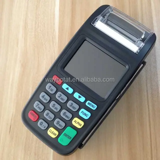 
Waypotat low cost New 8210 GPRS wireless handheld POS Terminal with Printer 