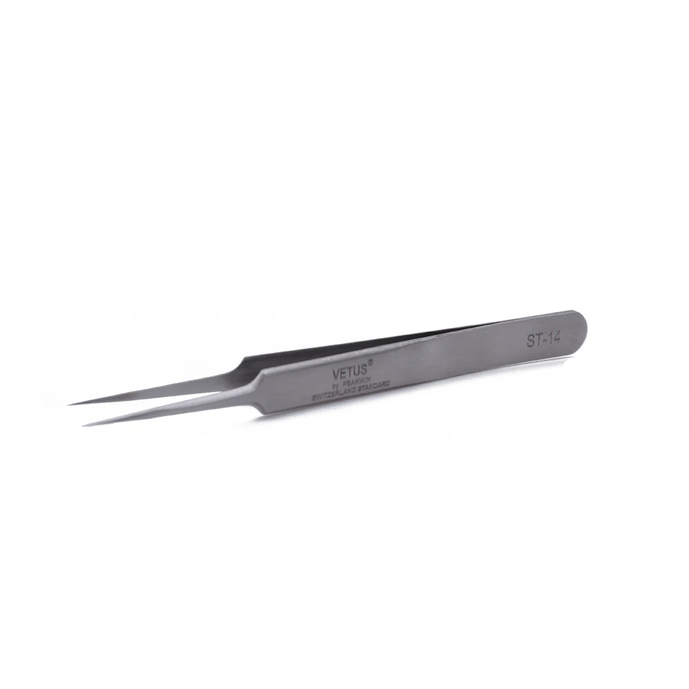 Curved Point Tip Vetus Tweezers ST ESD Tweezer