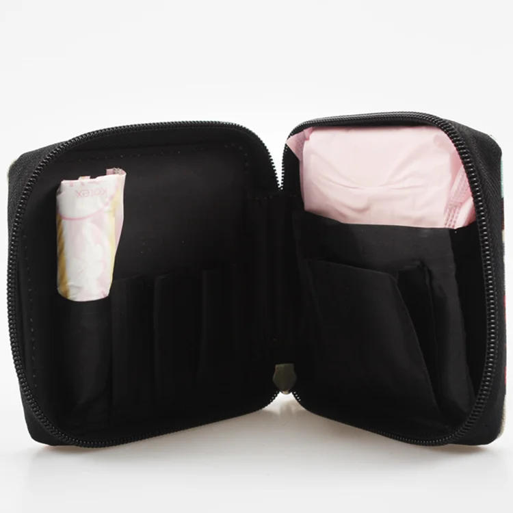 
Tampon Pad Breathable Women Cotton Sanitary Towel Organizer Zipper Coin Purse Cute Pad Sanitary Napkin Bags Sanitary Bag 