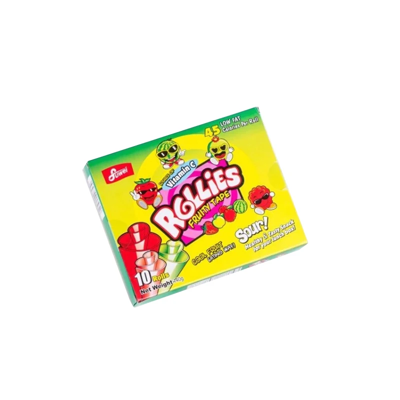 rollies gummy soft fruit candy (65% fruit juice)