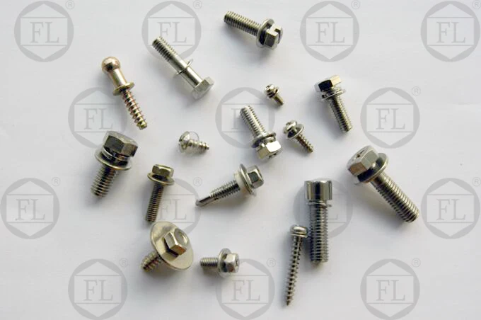 Factory outlet various stainless steel screw and washer assembly