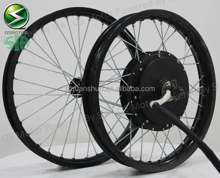 Front & Rear Moped Wheel Rim Assembly Set