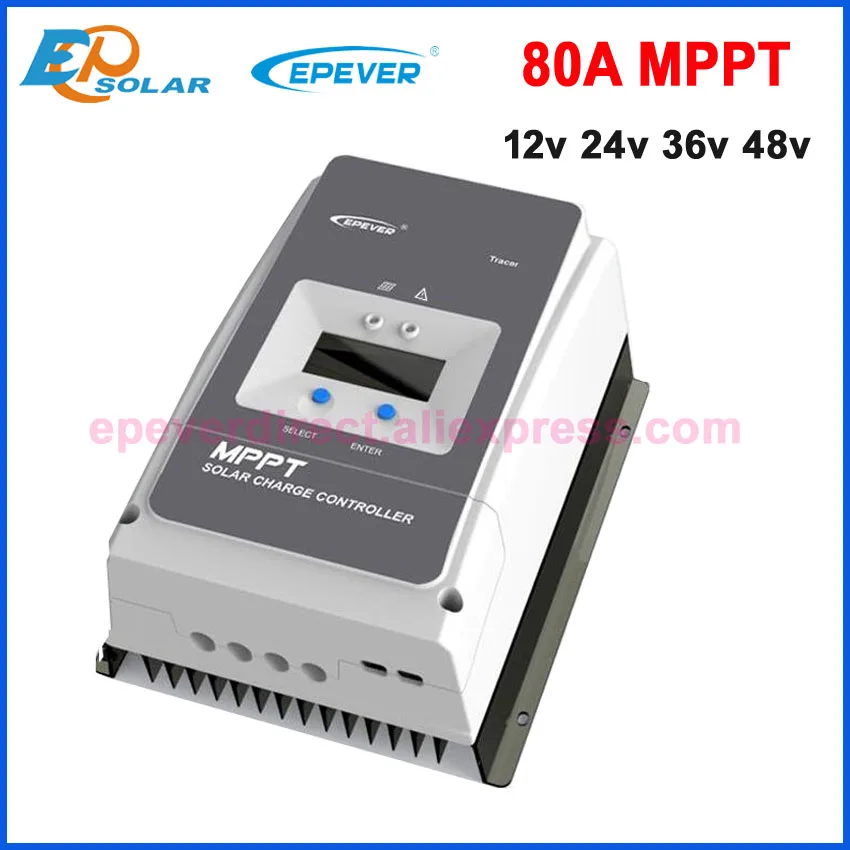 EPEVER 80A Tracer 12v 24v 36v 48v EPSOLAR MPPT Solar charge Controller Tracer8415AN 80amp with LCD display