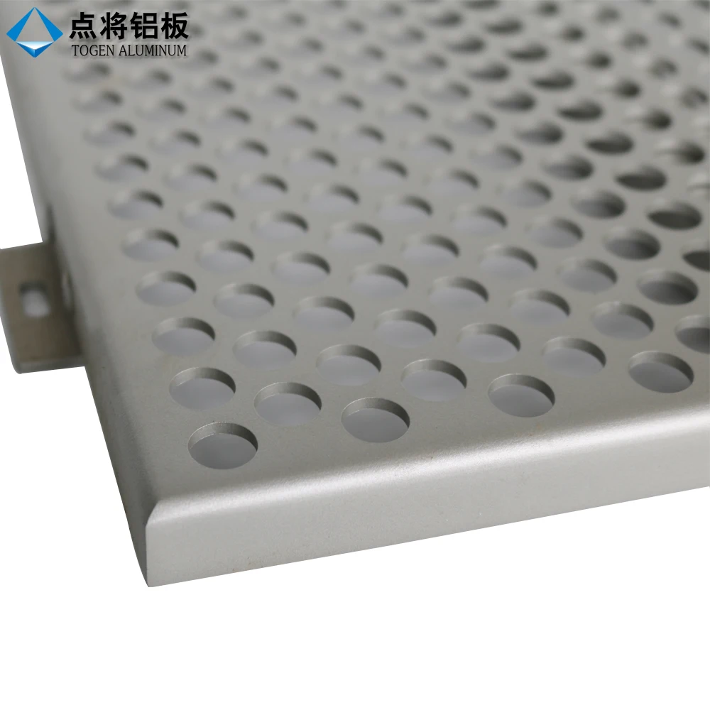 Modern decorative aluminium perforated facade cladding