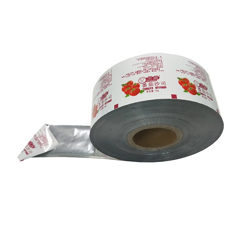 custom printed laminated pet/al/pe plastic food packaging metalized film roll