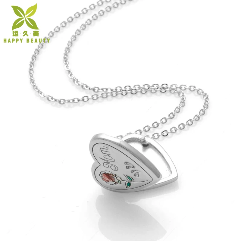 Ожерелье с подвеской в виде сердца для женщин мужчин и