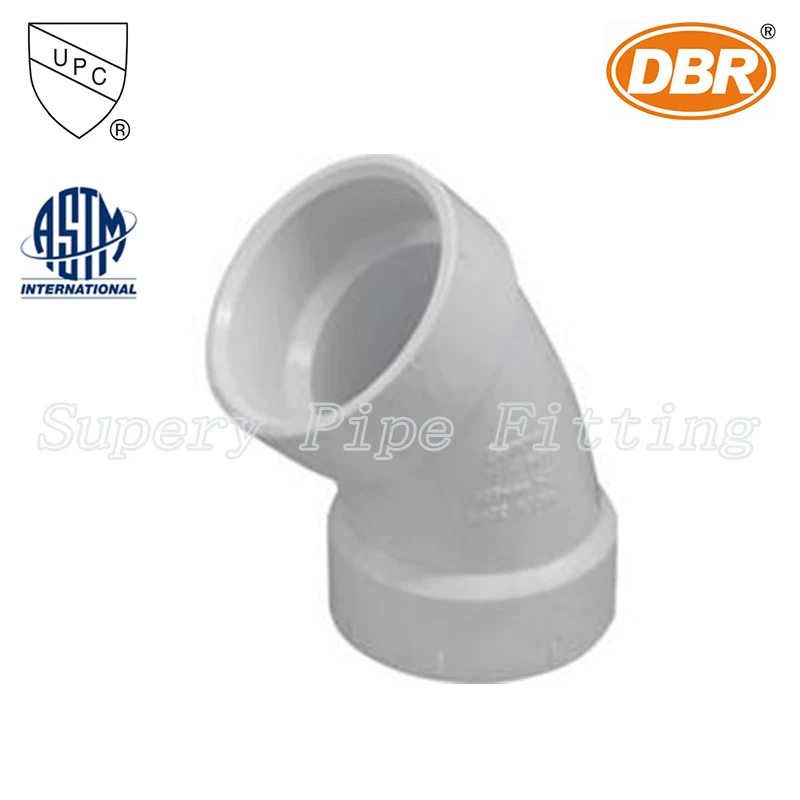 B2C Online Shop SUPERY CPVC Fittings Names 45 Degree Elbow
