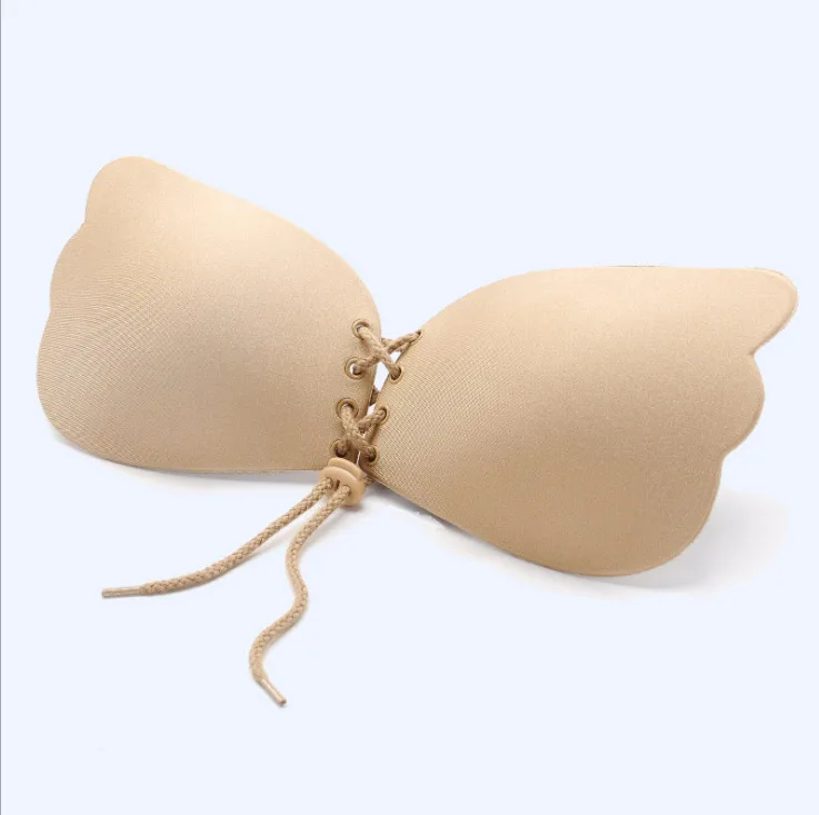 
hot selling magic wing strapless bra fashion invisible nude instant breast lift bra 