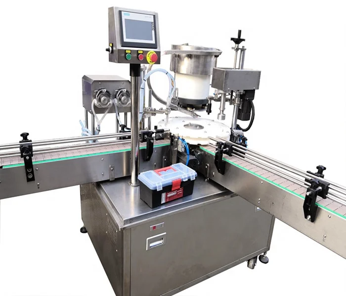 
Automatic 10ml/30ml e-liquid Eye Dropper Filling Capping Machine 
