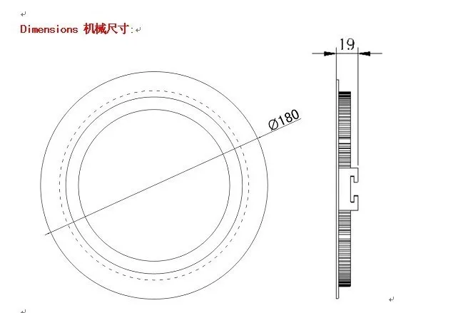  Daylighting круглый/квадратный ультра тонкий светодиодный светильник с 4 '5' 6 '8' 12 